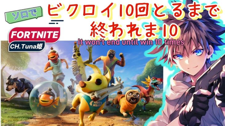 【FORTNITE 】ソロでビクロイ10回とるまで終われま10~Part2