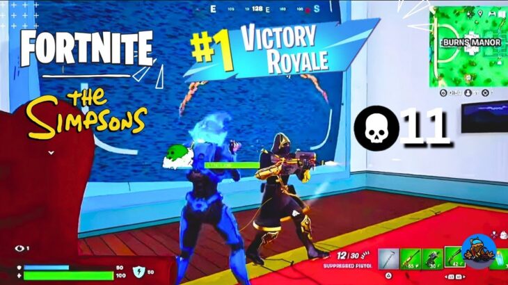 FORTNITE Simpsons | 11 Kill Solo Victory Royale Zero Build With Commentary