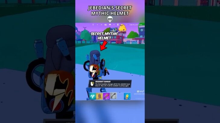 JEBEDIAN’S SECRET MYTHIC HELMET in Fortnite😳 #fortnite #foryou #shortsfeed