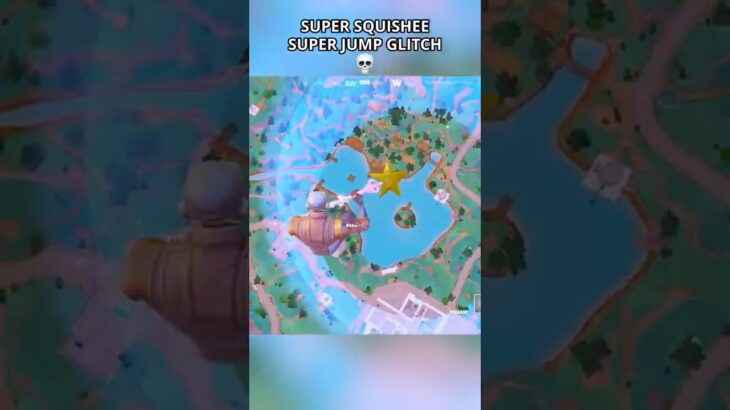 UNLIMITED SUPER SQUISHEE + SUPER JUMP GLITCH in Fortnite Simpsons😳 #fortnite #foryou #shortsfeed