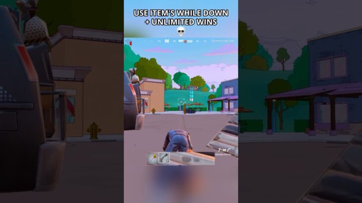USE ITEMS WHILE DOWN + UNLIMITED WINS GLITCH in Fortnite Simpsons😳 #fortnite #foryou #shortsfeed