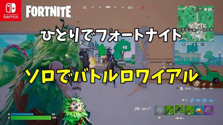 ひとりでフォートナイト　ソロでバトルロワイヤル